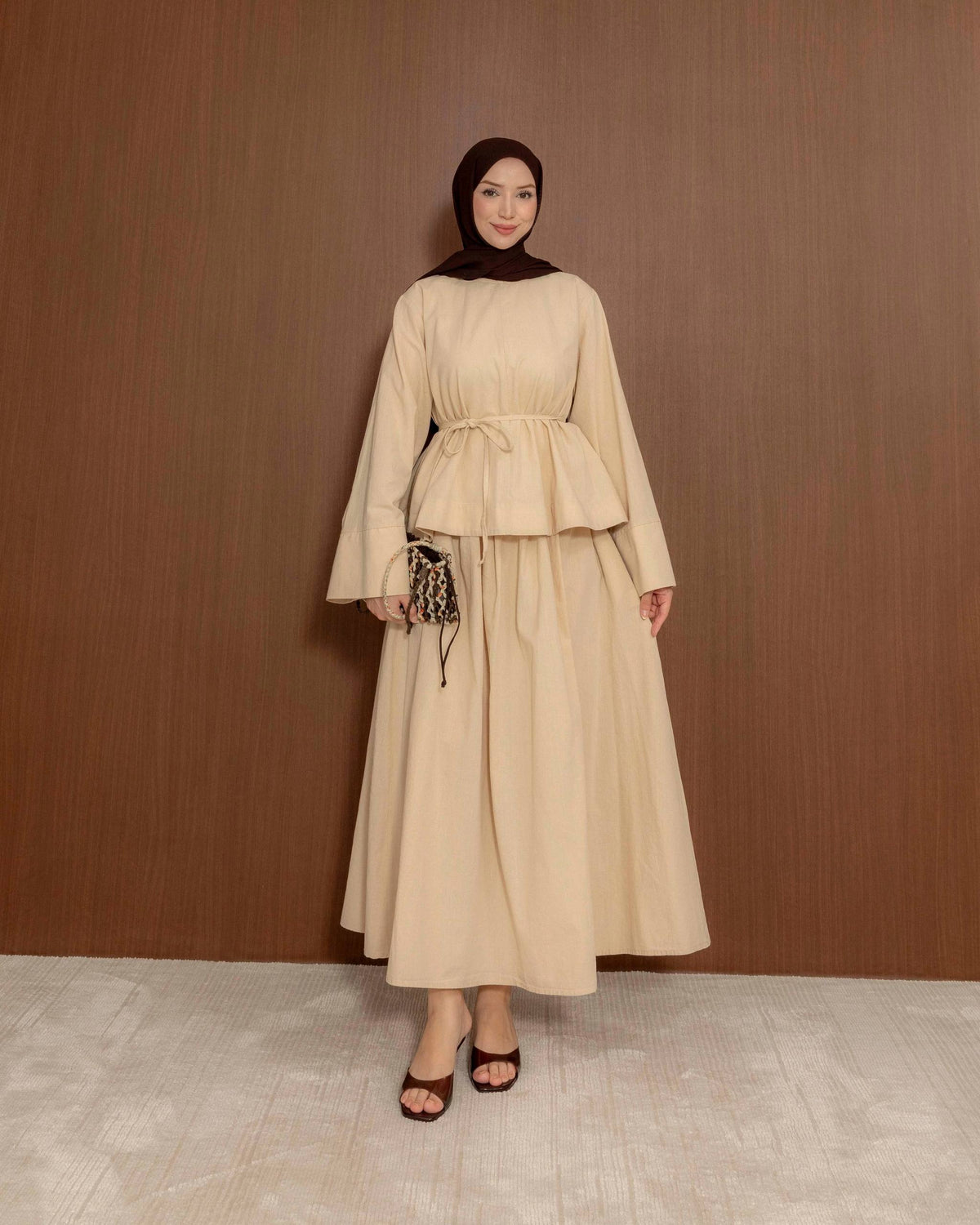 Amara Peplum Skirt Set